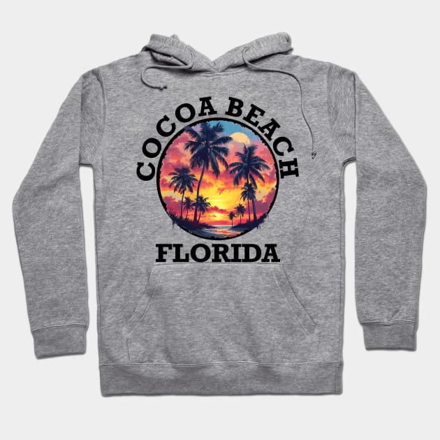 Cocoa Beach Florida Hoodie by VelvetRoom